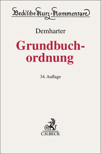 Grundbuchordnung. GBO