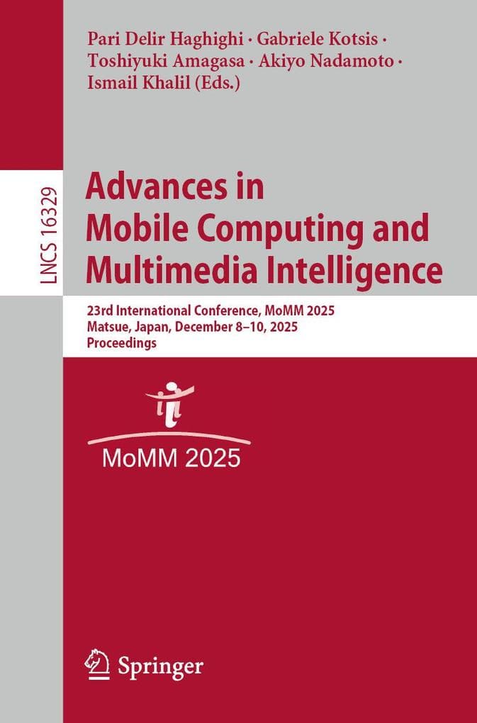 Advances in Mobile Computing and Multimedia Intelligence