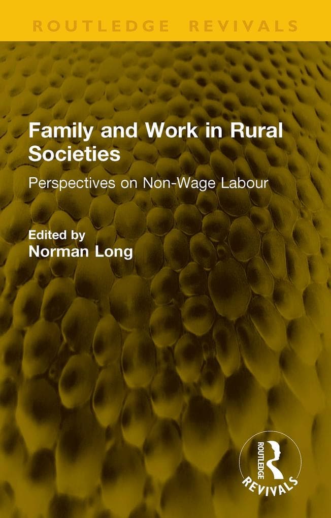 Family and Work in Rural Societies