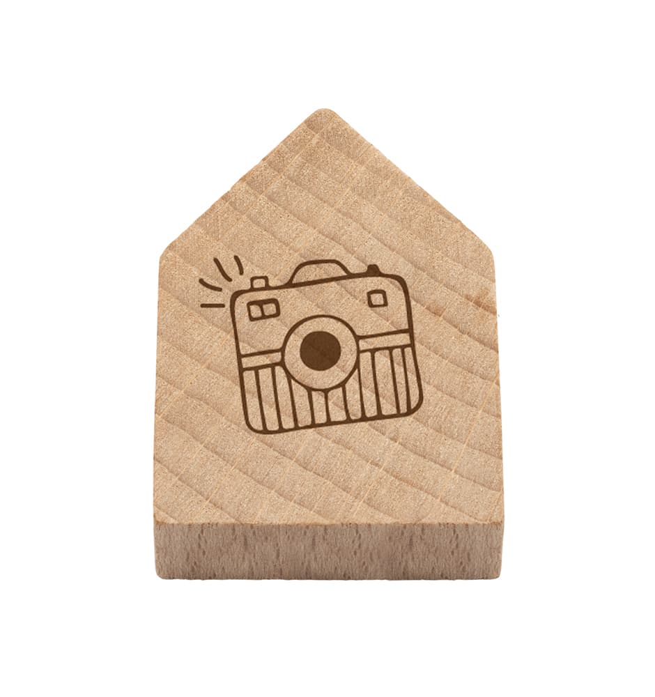 Magnetisches Holzhaus Kamera