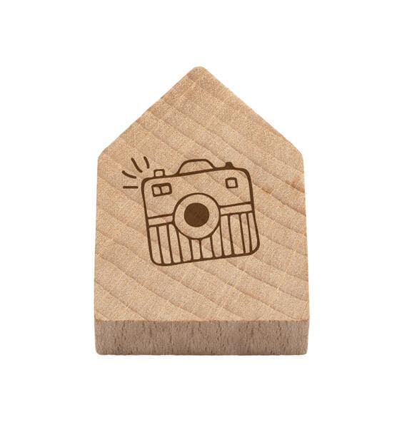 Magnetisches Holzhaus Kamera