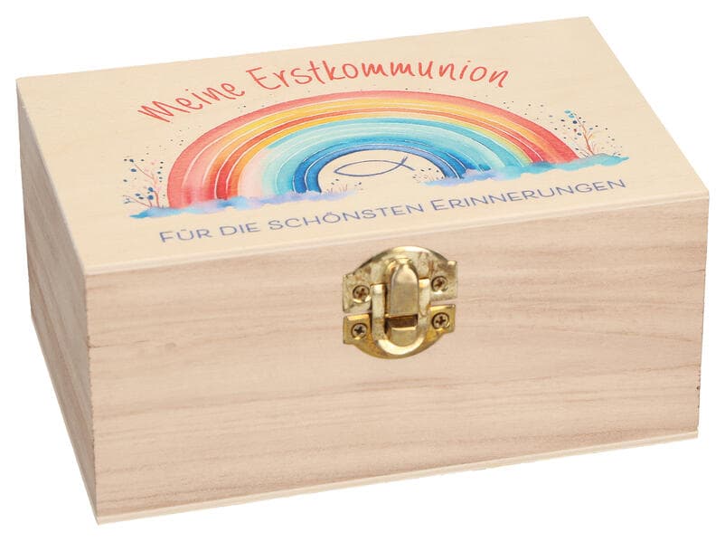 Holz-Erinnerungskiste zur Erstkommunion