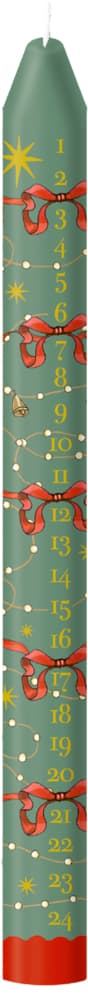 Adventskalender-Kerze - In den Herzen wird`s hell