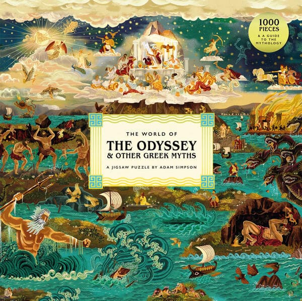 The World of the Odyssey & Other Greek Myths: A 1000-Piece Jigsaw Puzzle by Adam Simpson