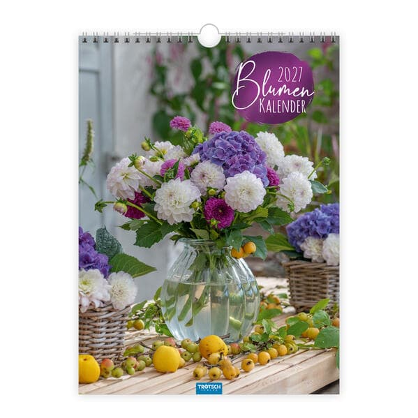 TRÖTSCH - Classickalender Blumenkalender 2027