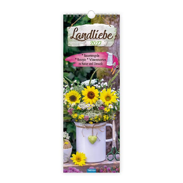 TRÖTSCH - Maxi-Streifenkalender Landliebe 2027