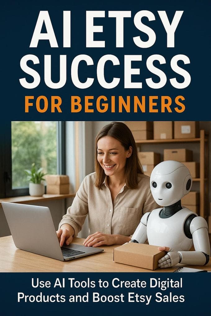 AI Etsy Success for Beginners: Use AI Tools to Create Digital Products and Boost Etsy Sales