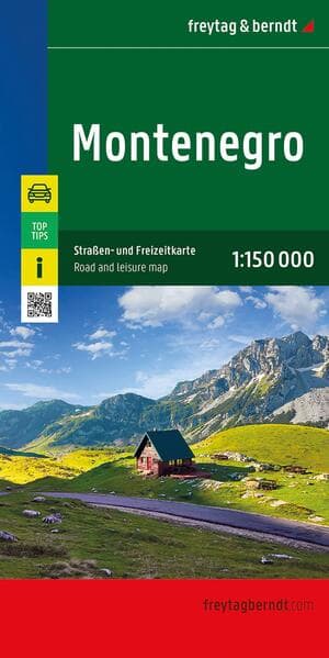 freytag & berndt Straßenkarte Montenegro 1:150.000