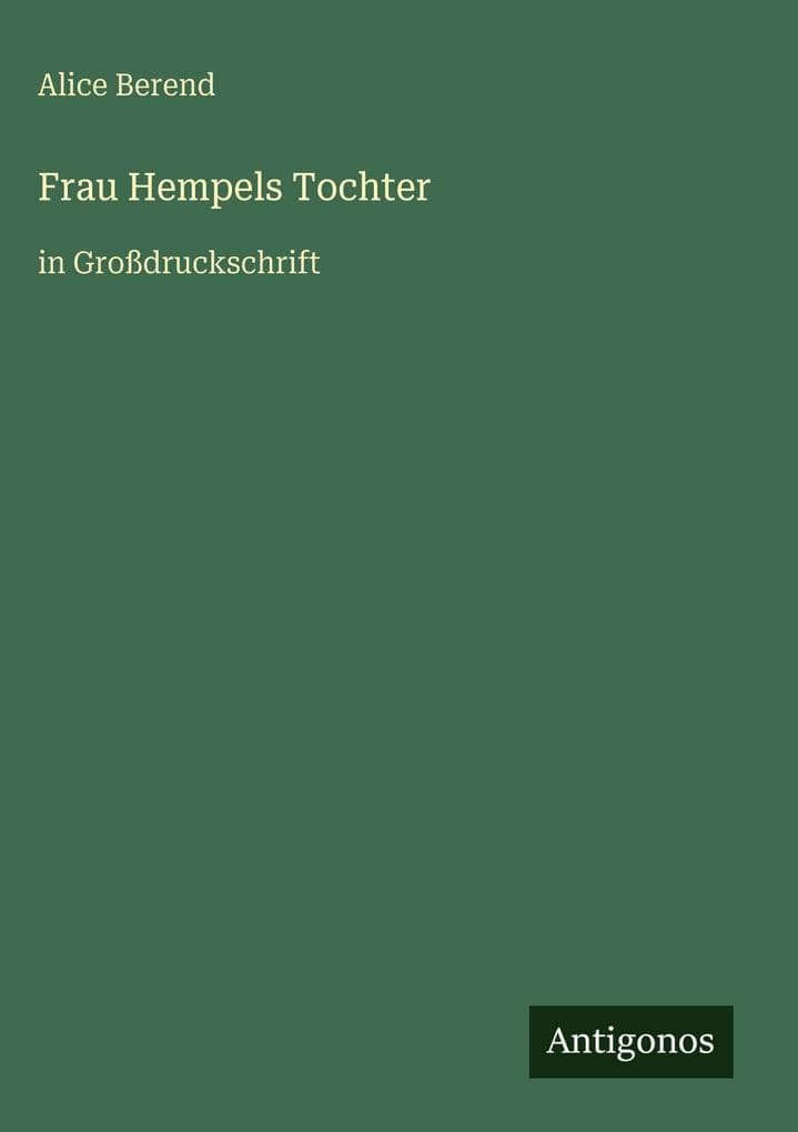 Frau Hempels Tochter