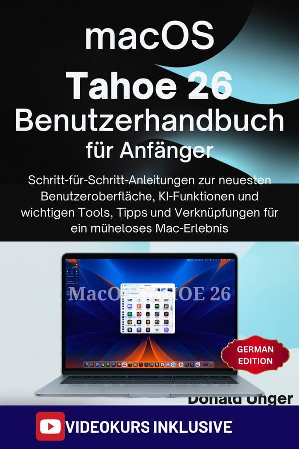 macOS Tahoe 26 Benutzerhandbuch für Anfänger