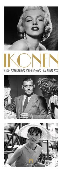 Ikonen Triplet-Kalender 2027 | Kino-Legenden der 50er und 60er