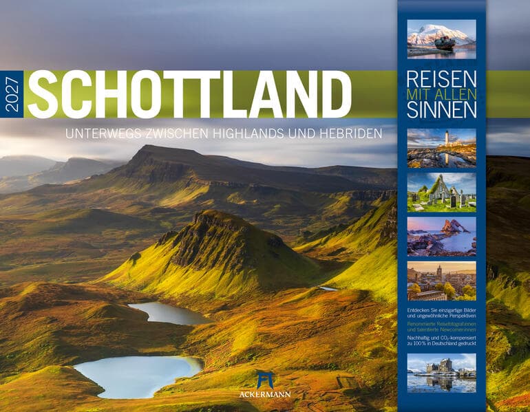 Schottland Kalender 2027 | Unterwegs zwischen Highlands und Hebriden