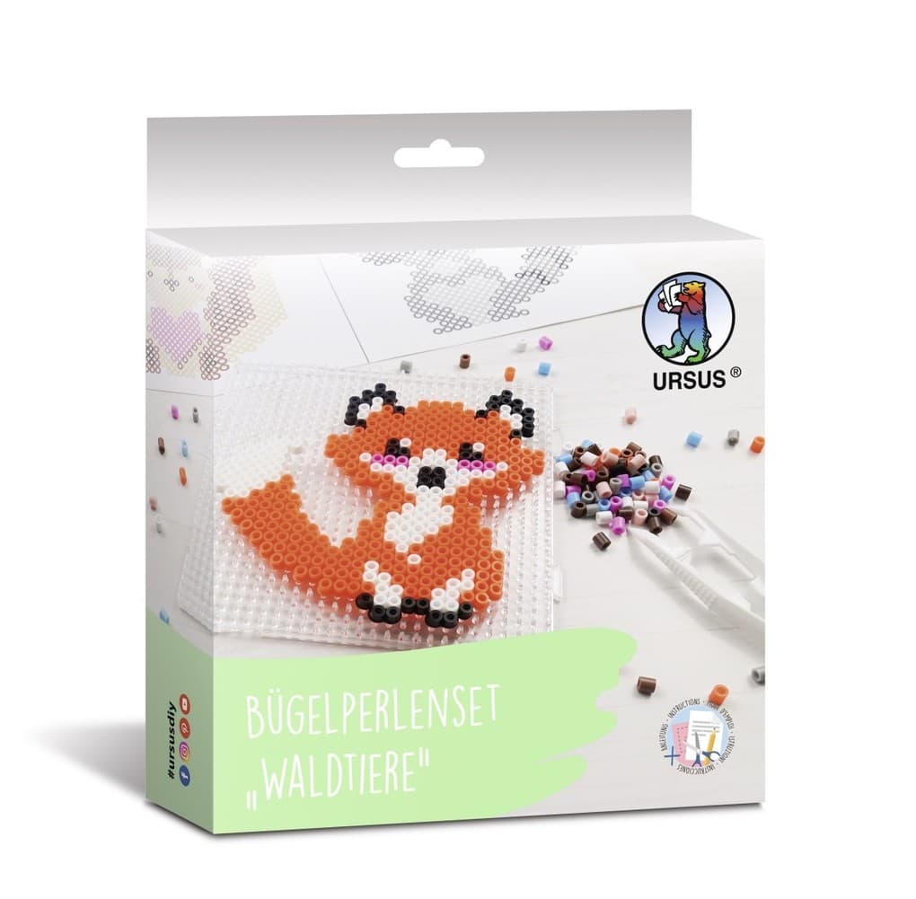 URSUS Kinder-Bastelsets Bügelperlenset "Waldtiere"