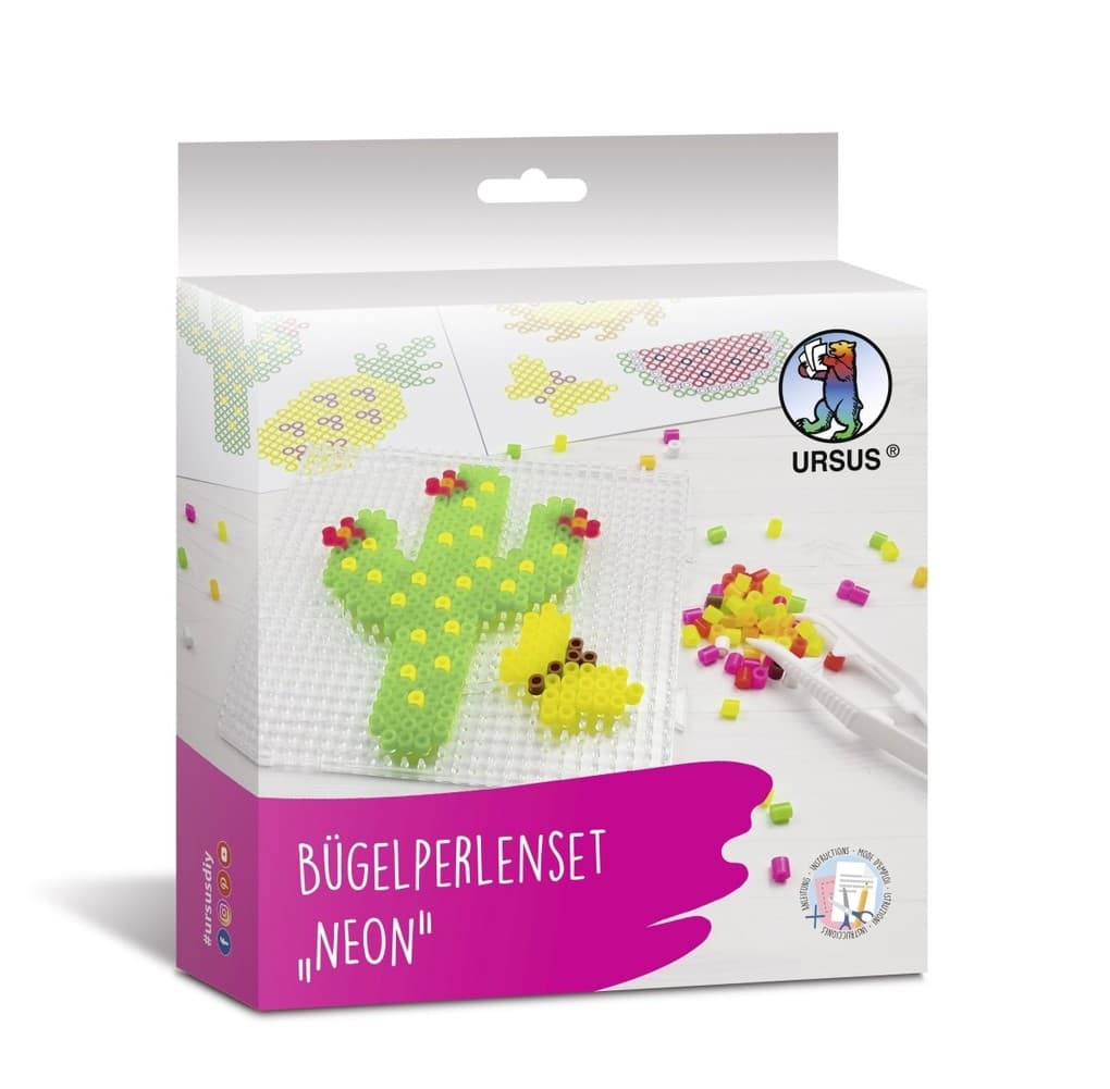 URSUS Kinder-Bastelsets Bügelperlenset "Neon"