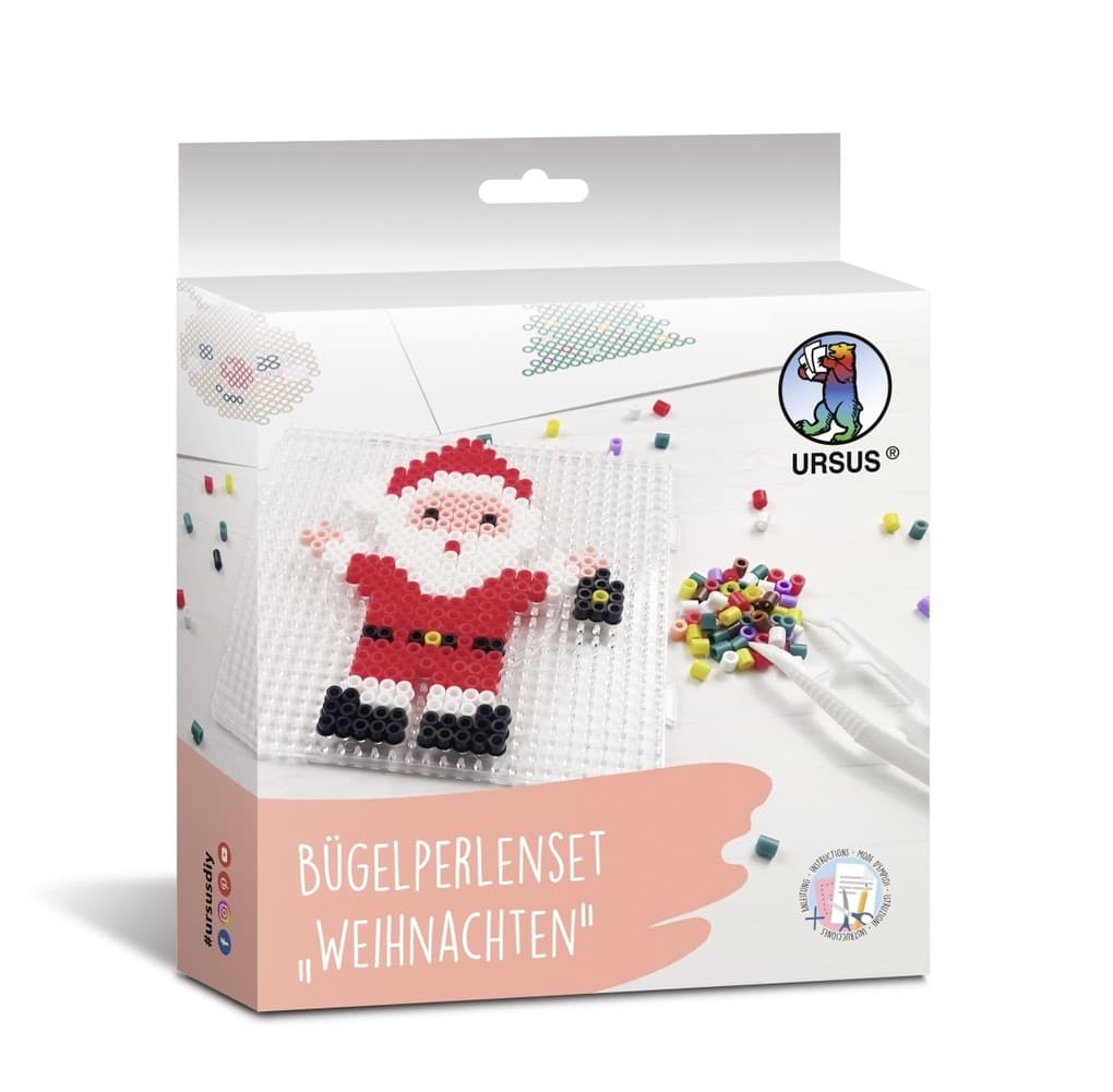 URSUS Kinder-Bastelsets Bügelperlenset "Weihnachten"