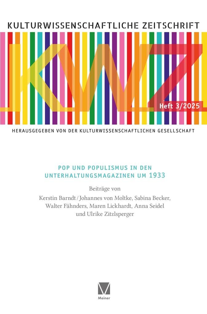 Pop und Populismus in den Unterhaltungsmagazinen um 1933