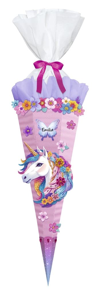 URSUS Schultüten-Bastelsets Diamond Painting Easy Line, Fancy Unicorn