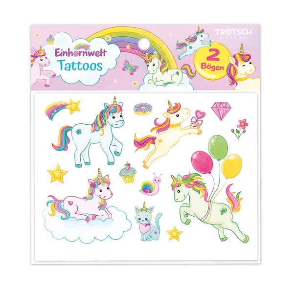 TRÖTSCH- Tattoos Einhornwelt