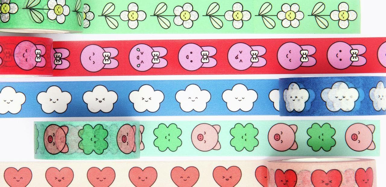 Tape Set Chingu FSC MIX, 5 Stk, 1,5 cm x 10 m