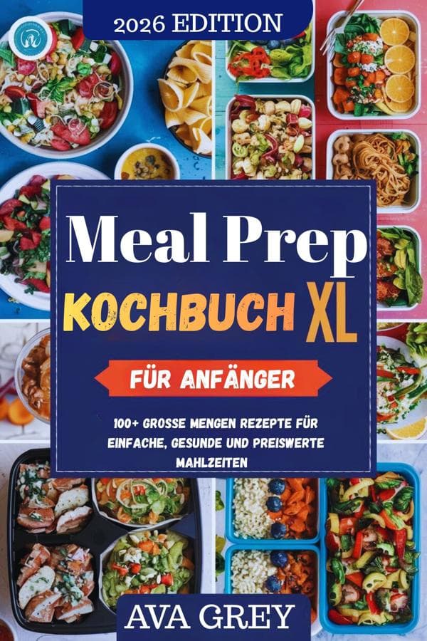 Meal Prep Kochbuch XL für Anfänger: Über 100 Großmengen-Rezepte für einfaches, gesundes und bezahlbares Essen