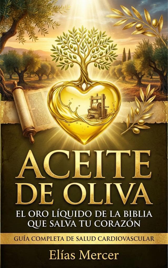 Aceite de oliva: El Oro Líquido De La Biblia Que Salva Tu Corazón - Guía Completa De Salud Cardiovascular