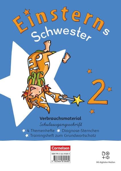 Einsterns Schwester 2. Schuljahr - Sprache und Lesen - Neubearbeitung 2022 - Paket Themenhefte 1-4, Training Grundwortschatz und Diagnoseheft - Verbrauchsmaterial in Schulausgangsschrift