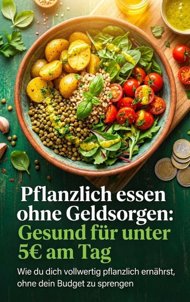 Pflanzlich essen ohne Geldsorgen: Gesund für unter 5EUR am Tag