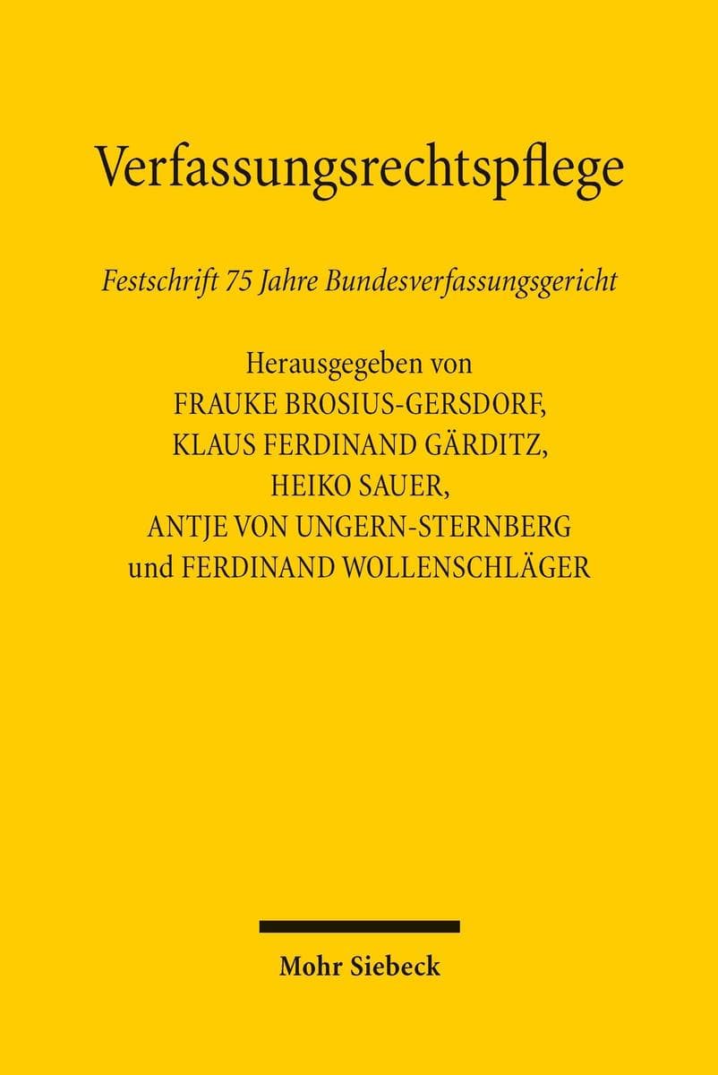 Verfassungsrechtspflege