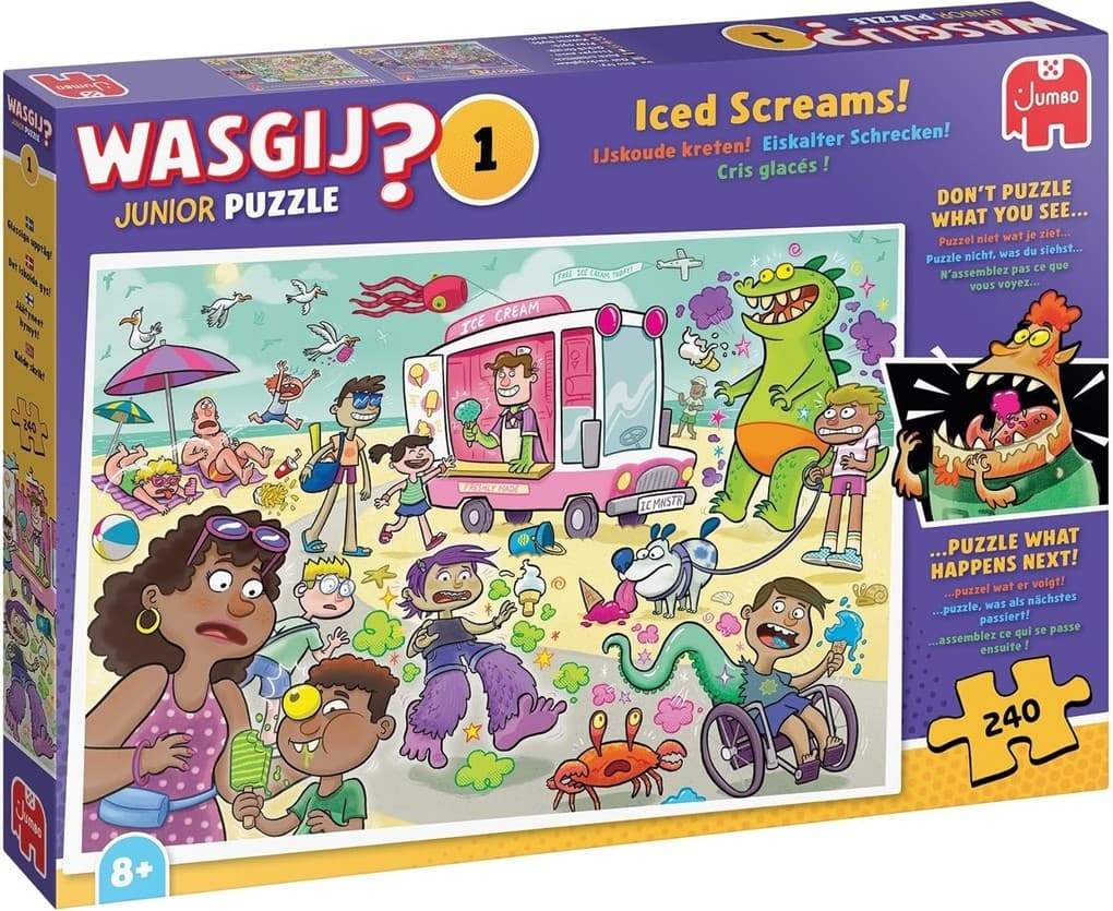 Wasgij Junior 1 - Eiskalter Schrecken! (Puzzle 240 Teile)