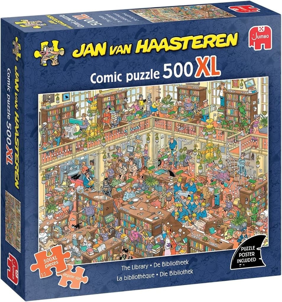 Jan van Haasteren - 500XL - Die Bibliothek - Puzzle
