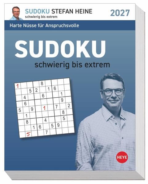 Stefan Heine Sudoku schwierig bis extrem Tagesabreißkalender 2027