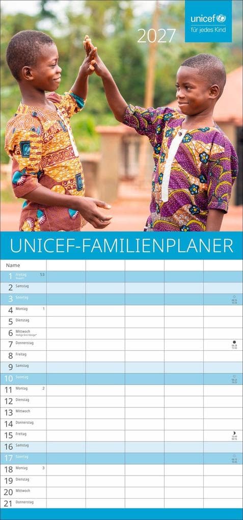 Unicef Familienplaner 2027