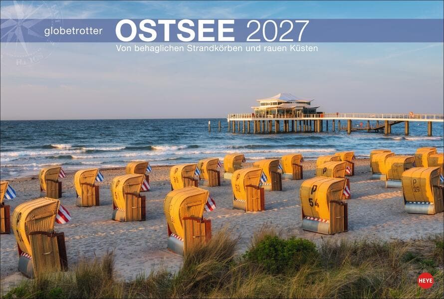 Ostsee Globetrotter Kalender 2027 - Von behaglichen Strandkörben und rauen Küsten