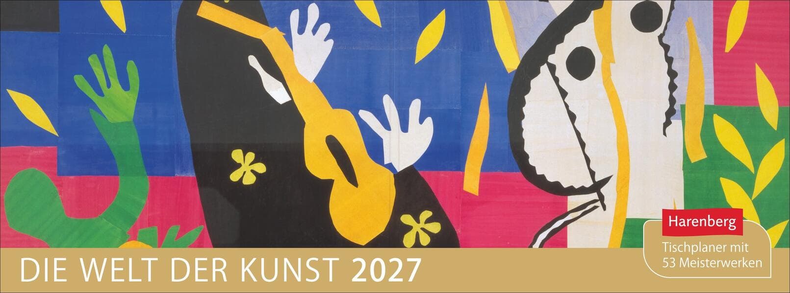 Die Welt der Kunst Premium-Tischplaner 2027 - Wochenkalender mit 53 Meisterwerken