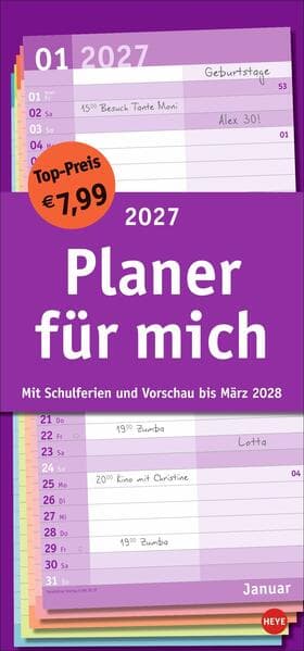 Basic Planer für mich 2027