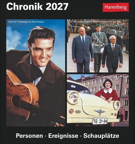 Chronik Tagesabreißkalender 2027 - Kulturkalender - Personen, Ereignisse, Schauplätze