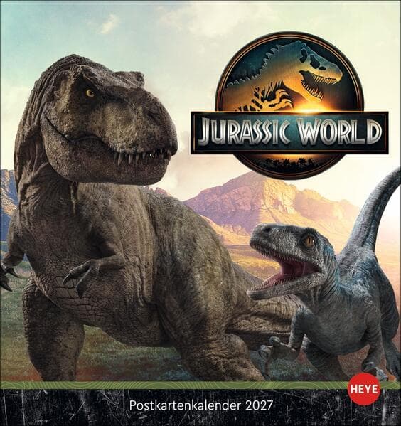 Jurassic World Postkartenkalender 2027