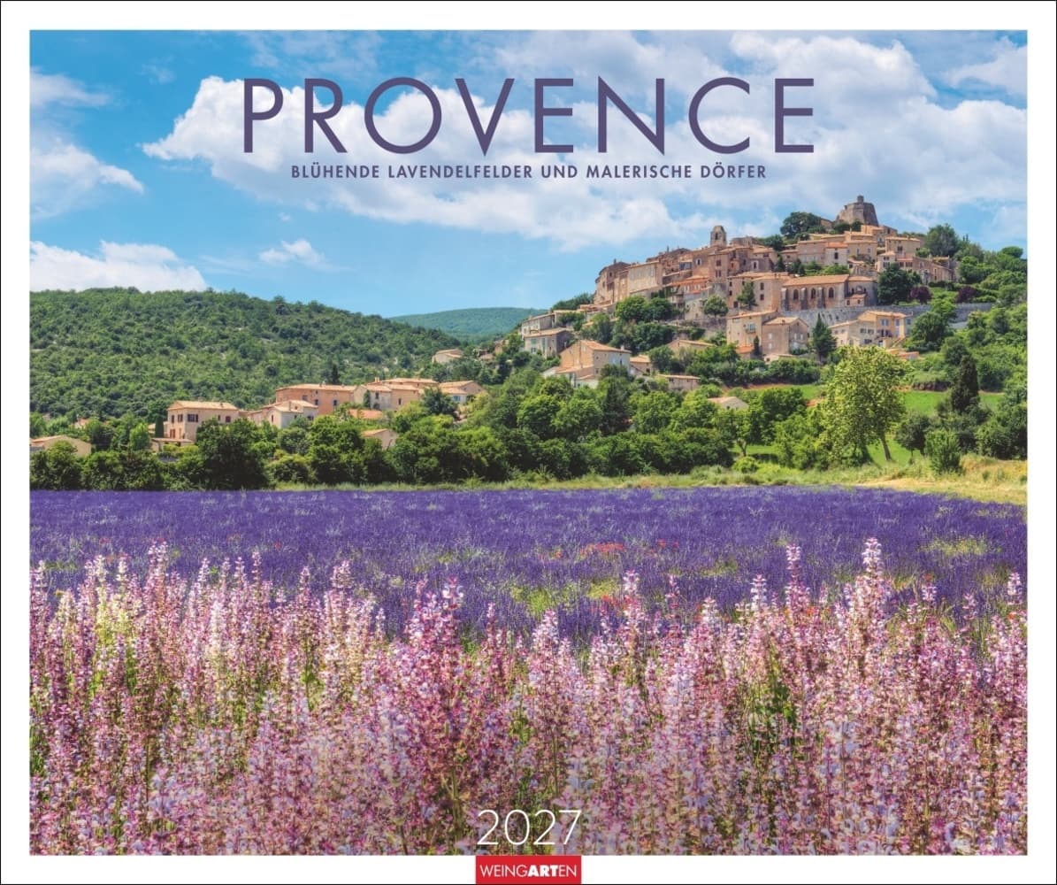 Provence Kalender 2027 - Blühende Lavendelfelder und malerische Dörfer