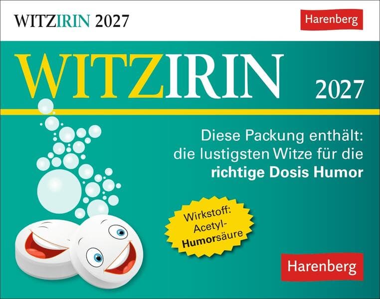 Witzirin Tagesabreißkalender 2027 - Diese Packung enthält: die lustigsten Witze für die tägliche Dosis Humor