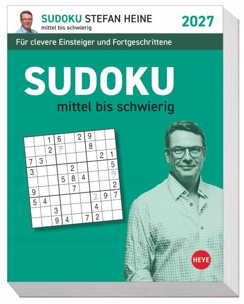Stefan Heine Sudoku mittel bis schwierig Tagesabreißkalender 2027