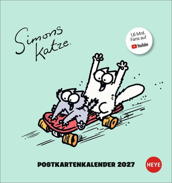 Simons Katze Postkartenkalender 2027
