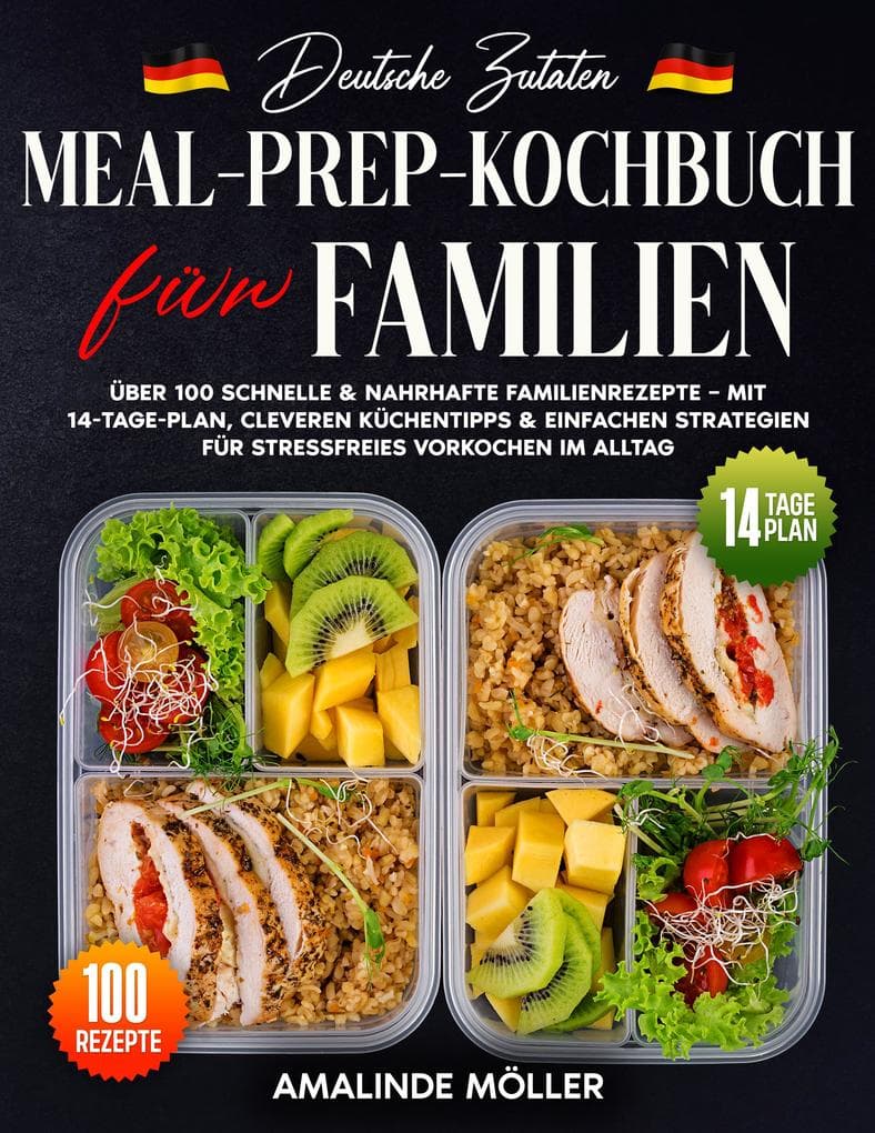 Deutsche Zutaten, Meal-Prep-Kochbuch für Familien