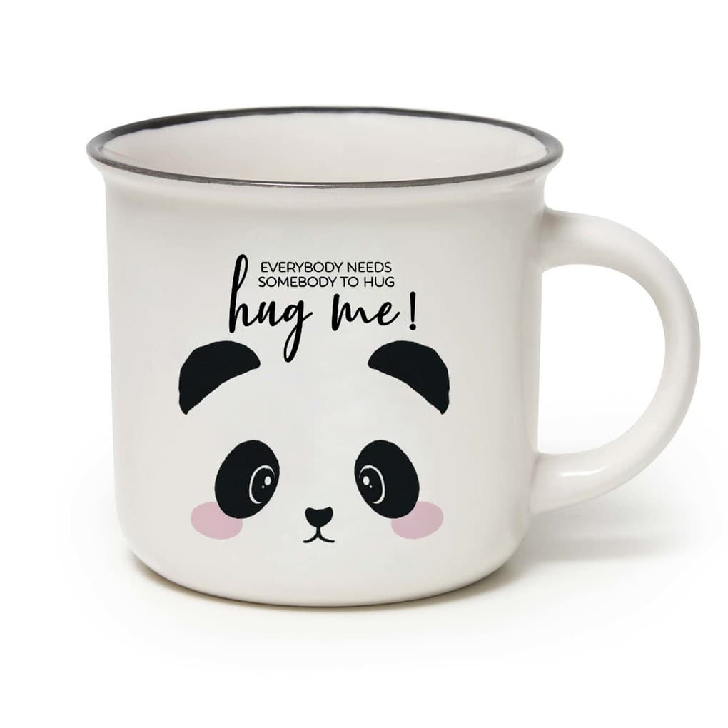 Cup-Puccino - New Bone China Porcelain Mug - Panda - Hug Me