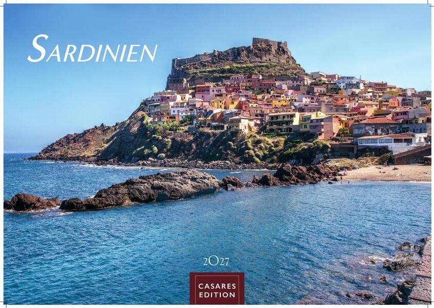 Sardinien Kalender 2027 - Wandkalender | Fotokalender Italien 35x50cm - mit 12 traumhaften Fotos von Stränden , Buchten & Natur der Mittelmeerinsel.