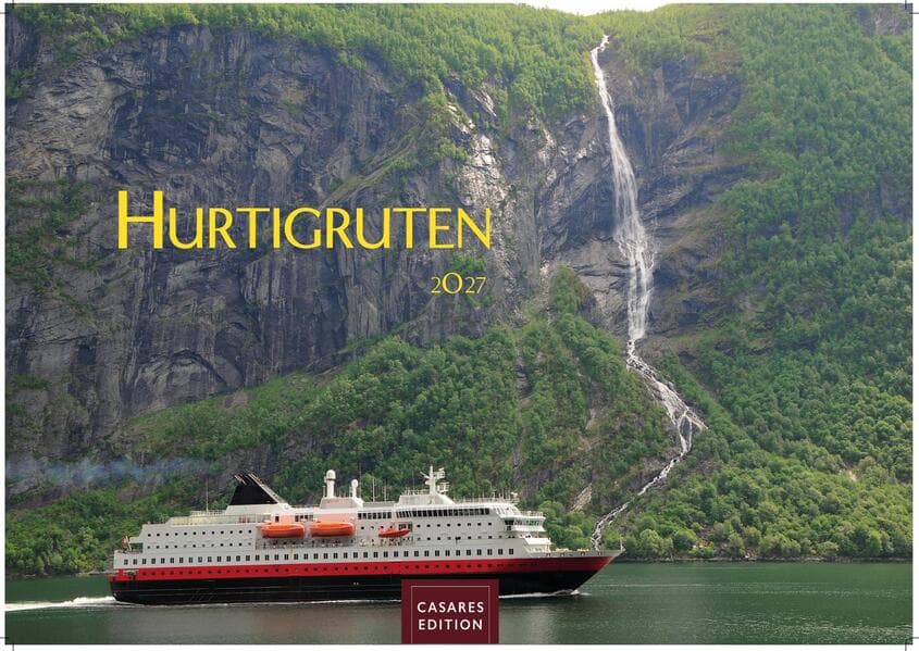 Hurtigruten Kalender 2027 - Wandkalender | Fotokalender Nordeuropa 35x50cm Grosses Format - Atemberaubende Natur- und Meereswelten, Abenteuer & Naturerlebnis - Perfektes Geschenk