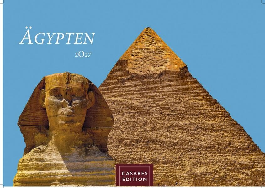 Ägypten Kalender 2027 - Wandkalender | Fotokalender Afrika 35x50 cm - mit atemberaubenden Fotos der Pyramiden, Sphinx, Luxor & mehr