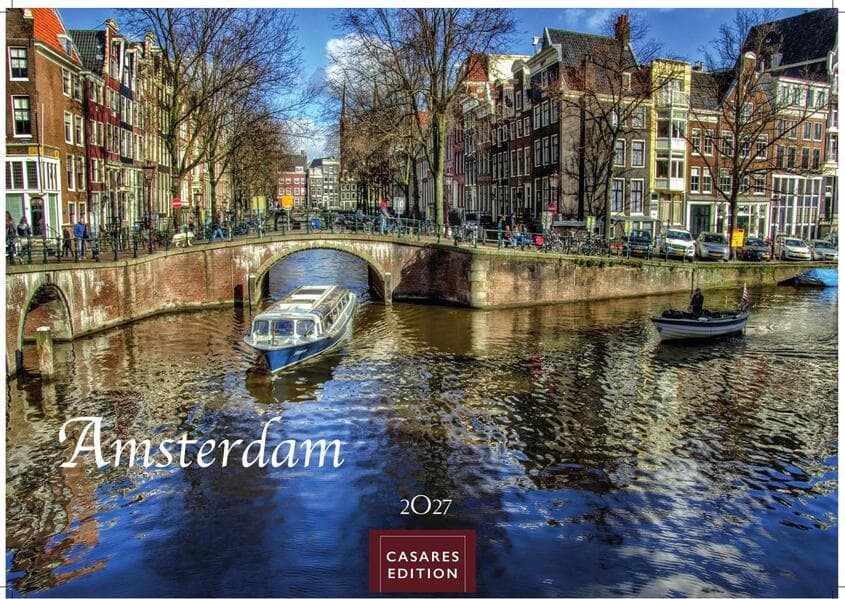 Amsterdam Kalender 2027 - Wandkalender | Fotokalender |Niederlande |Mitteleuropa 35x50cm - Atemberaubende Fotos von Amsterdams Sehenswürdigkeiten, Kanälen und kulturellen Highlights.
