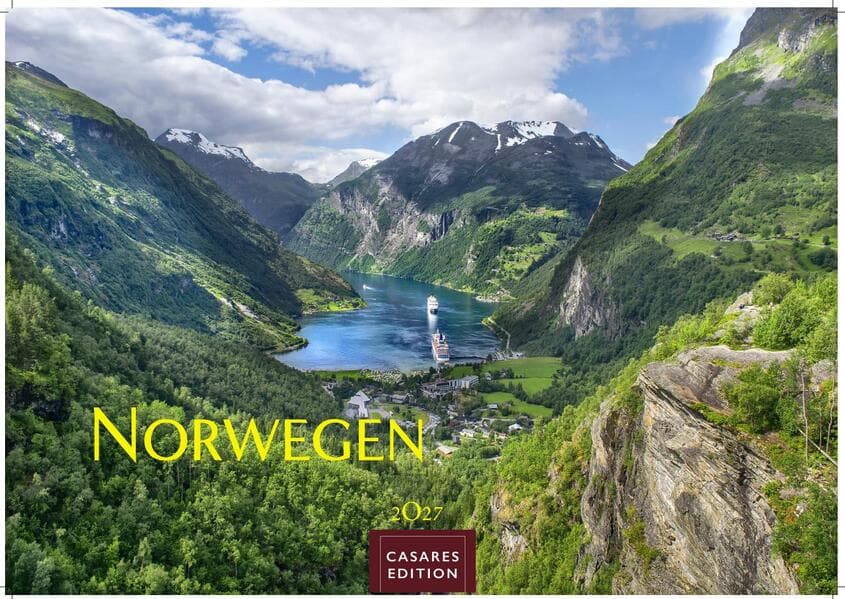 Norwegen Kalender 2027 - Wandkalender | Fotokalender Nordeuropa 35x50cm Grosses Format - Mit 12 atemberaubenden Norwegen-Fotografien, die die Schönheit der norwegischen Natur festhalten