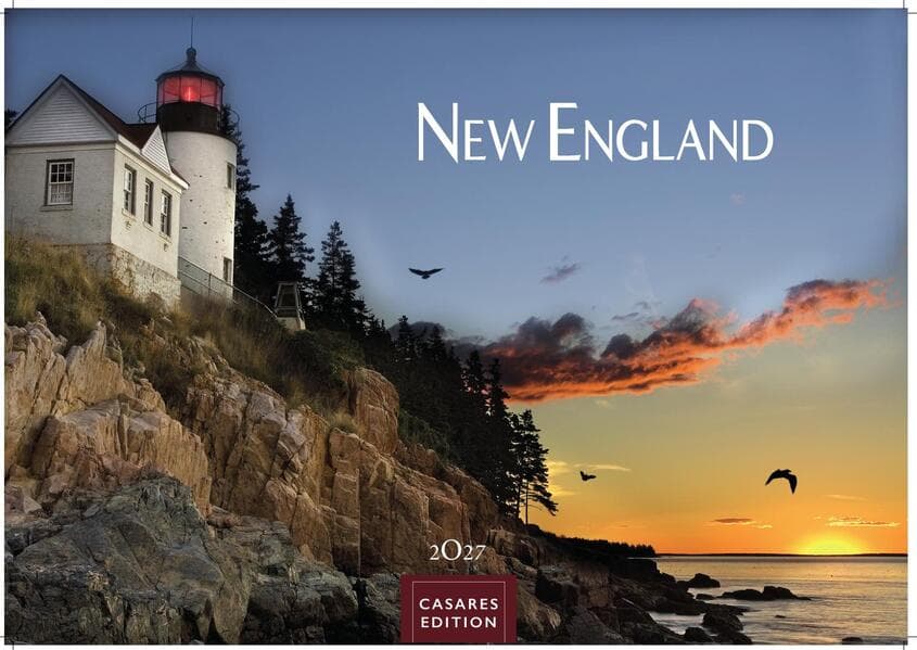 New England Kalender 2027 - Wandkalender | Fotokalender Nordamerika 35x50cm | mit 12 großformatigen Bildern dieser Region in Spitzenqualität.