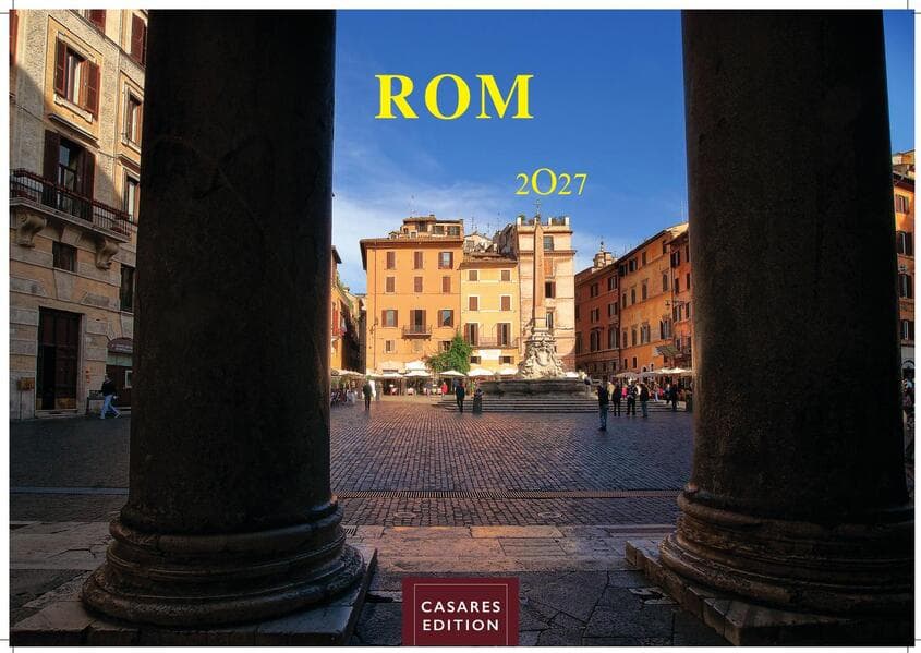 Rom Kalender 2027 - Wandkalender | Fotokalender Italien 24x35 cm - mit den schönsten Motiven der Ewigen Stadt | Kolosseum, Petersdom, Tiber, Pantheon.